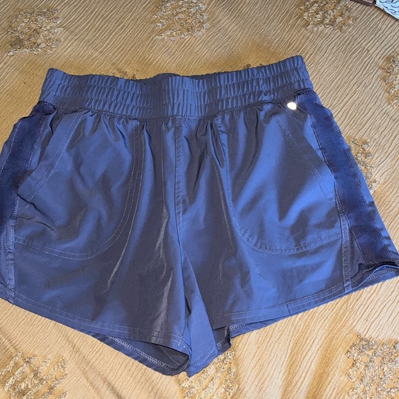 Layer 8 Pants - Layer 8 Active Shorts 2 Layers Spandex Plum Gym Workout Fitness Running